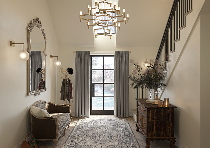 Akoya Faux Silk, Lustre Gunmetal Grey - Made to Measure Curtain - Image 15